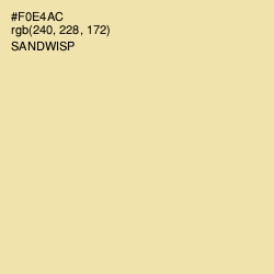 #F0E4AC - Sandwisp Color Image