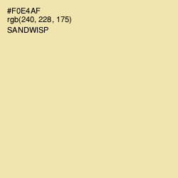 #F0E4AF - Sandwisp Color Image