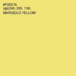 #F0E576 - Marigold Yellow Color Image