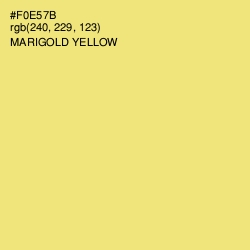 #F0E57B - Marigold Yellow Color Image
