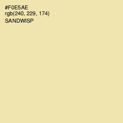 #F0E5AE - Sandwisp Color Image