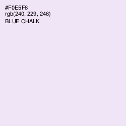 #F0E5F6 - Blue Chalk Color Image