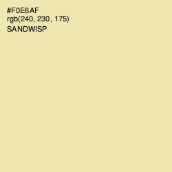 #F0E6AF - Sandwisp Color Image