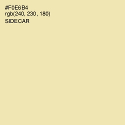 #F0E6B4 - Sidecar Color Image