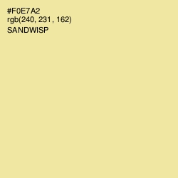 #F0E7A2 - Sandwisp Color Image