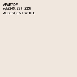 #F0E7DF - Albescent White Color Image