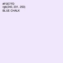 #F0E7FD - Blue Chalk Color Image