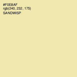 #F0E8AF - Sandwisp Color Image