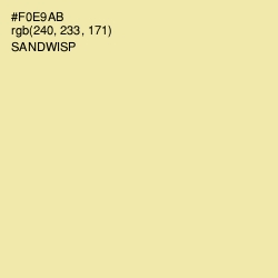 #F0E9AB - Sandwisp Color Image