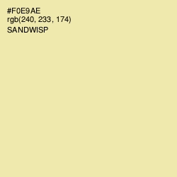 #F0E9AE - Sandwisp Color Image