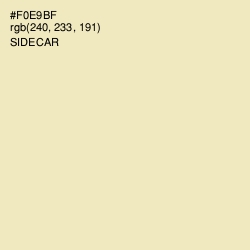 #F0E9BF - Sidecar Color Image