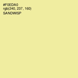 #F0EDA0 - Sandwisp Color Image