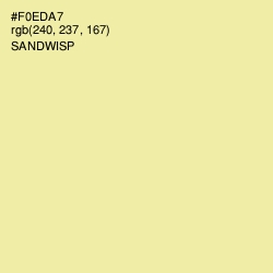 #F0EDA7 - Sandwisp Color Image