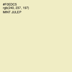 #F0EDC5 - Mint Julep Color Image