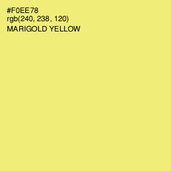 #F0EE78 - Marigold Yellow Color Image