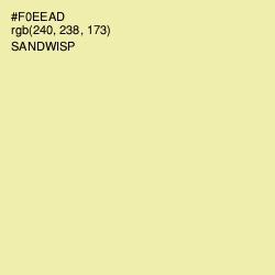 #F0EEAD - Sandwisp Color Image