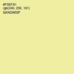 #F0EFA1 - Sandwisp Color Image
