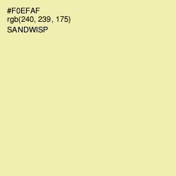 #F0EFAF - Sandwisp Color Image