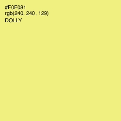 #F0F081 - Dolly Color Image