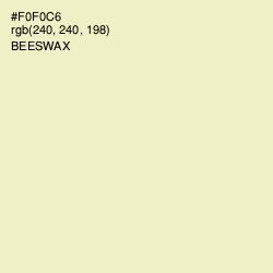 #F0F0C6 - Beeswax Color Image