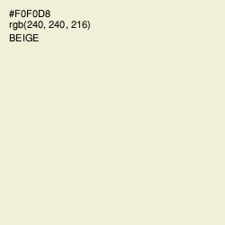 #F0F0D8 - Beige Color Image