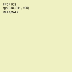 #F0F1C3 - Beeswax Color Image