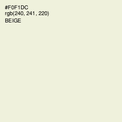 #F0F1DC - Beige Color Image