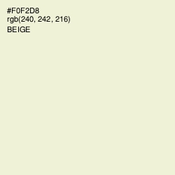 #F0F2D8 - Beige Color Image