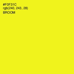 #F0F31C - Broom Color Image