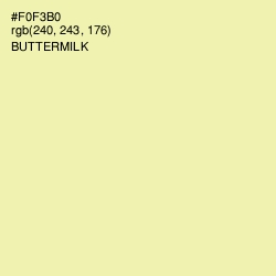 #F0F3B0 - Buttermilk Color Image