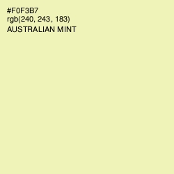 #F0F3B7 - Australian Mint Color Image