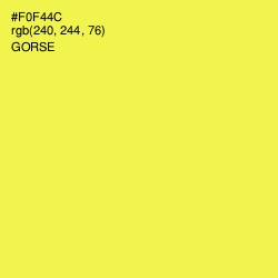 #F0F44C - Gorse Color Image