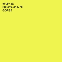 #F0F44E - Gorse Color Image