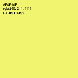 #F0F46F - Paris Daisy Color Image