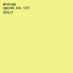 #F0F489 - Dolly Color Image