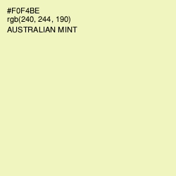 #F0F4BE - Australian Mint Color Image