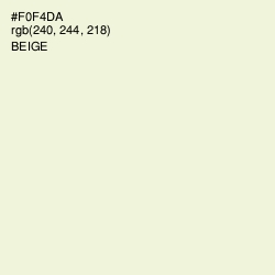 #F0F4DA - Beige Color Image