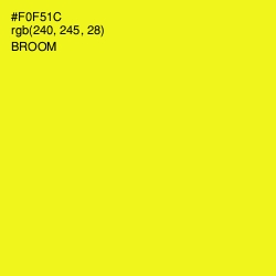 #F0F51C - Broom Color Image