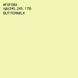 #F0F5B3 - Buttermilk Color Image