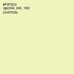 #F0F5C0 - Chiffon Color Image