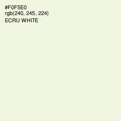 #F0F5E0 - Ecru White Color Image