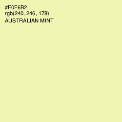 #F0F6B2 - Australian Mint Color Image