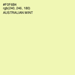 #F0F6B4 - Australian Mint Color Image