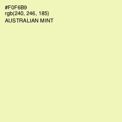 #F0F6B9 - Australian Mint Color Image