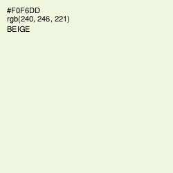 #F0F6DD - Beige Color Image