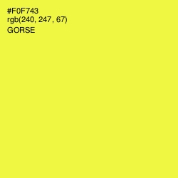 #F0F743 - Gorse Color Image