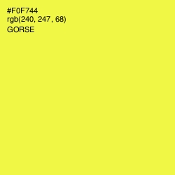 #F0F744 - Gorse Color Image