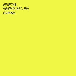 #F0F745 - Gorse Color Image
