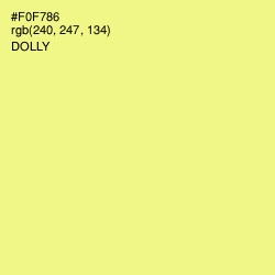 #F0F786 - Dolly Color Image