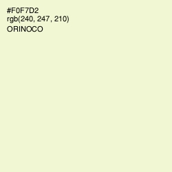 #F0F7D2 - Orinoco Color Image